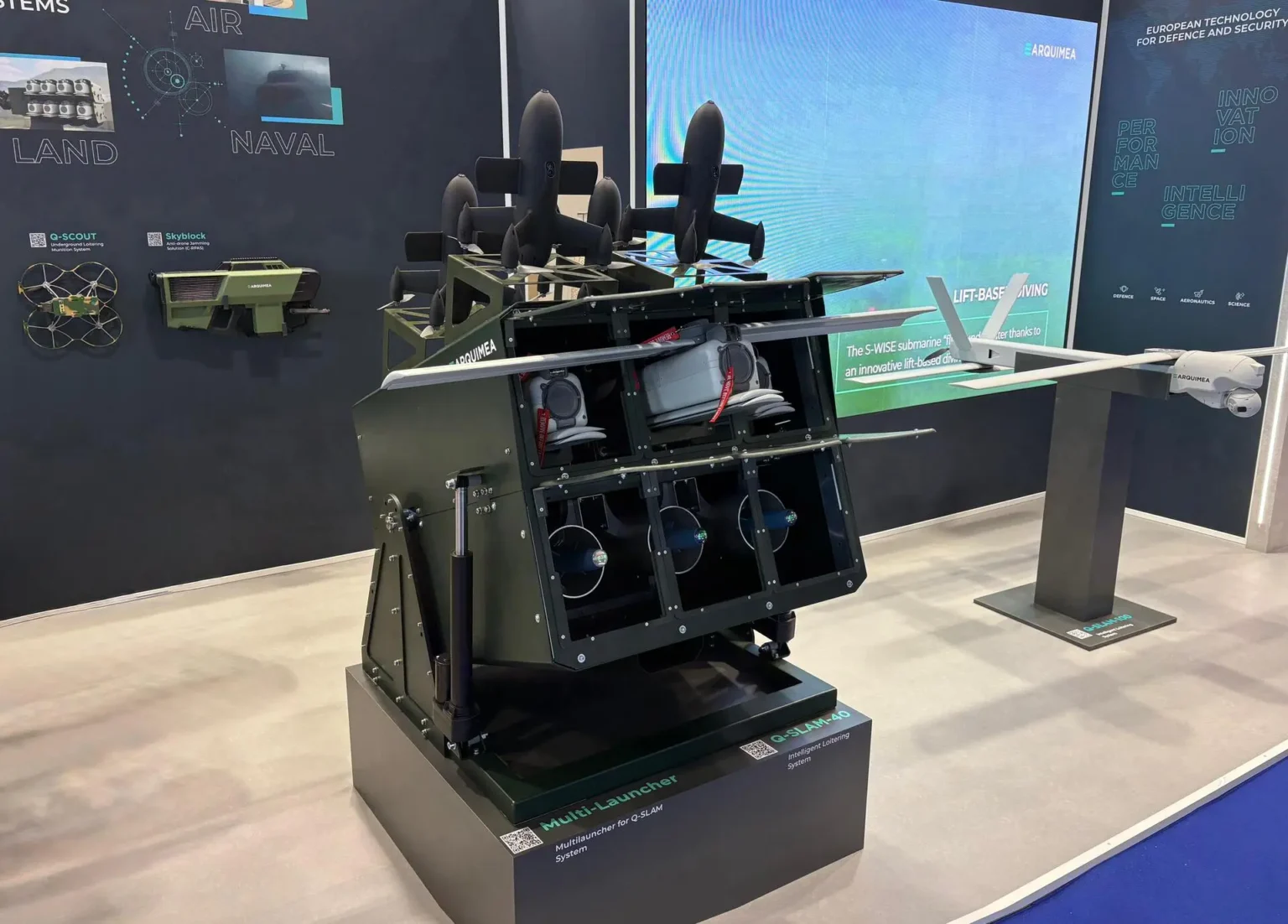 Arquimea presenta un sistema antidrón basado en interceptores inteligentes para una defensa aérea multicapa