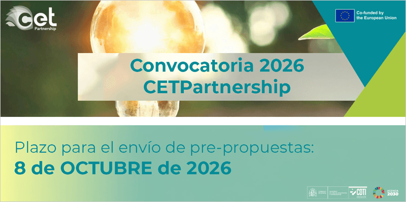 El CDTI financia con hasta el 70% del coste los proyectos de empresas españolas que participen en la convocatoria europea de transición energética