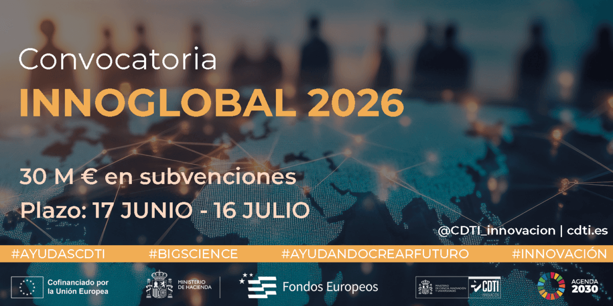 El CDTI abre la convocatoria INNOGLOBAL 2026 con 30 millones para empresas que innovan en consorcio internacional