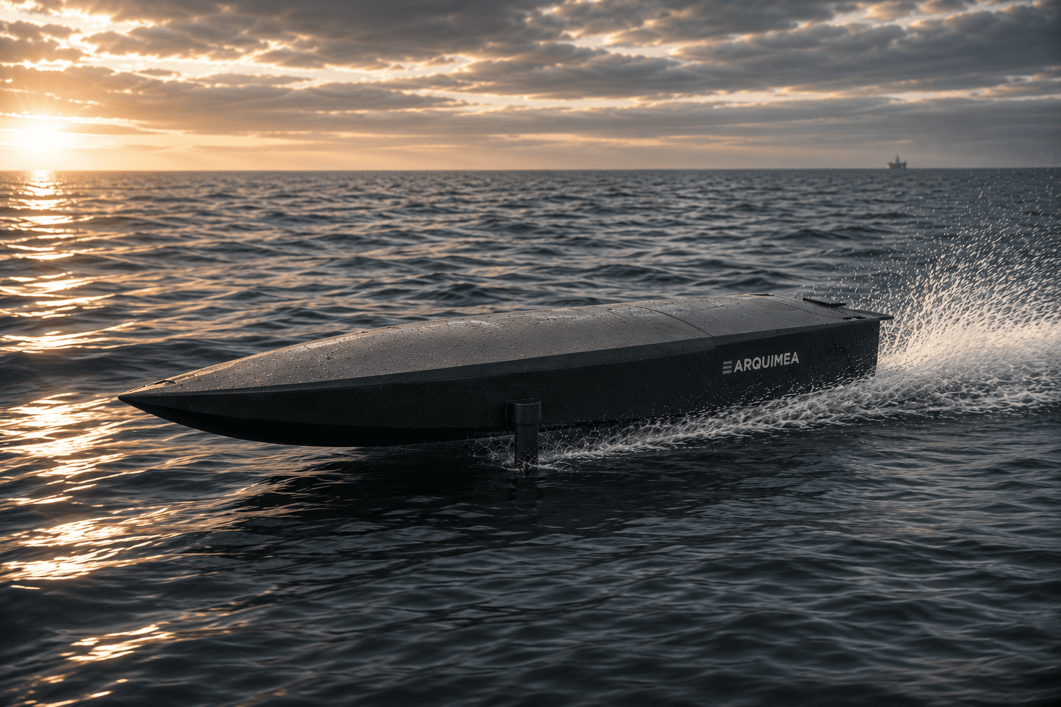 Arquimea lleva al mar la guerra autónoma con el dron naval Kronos Mini