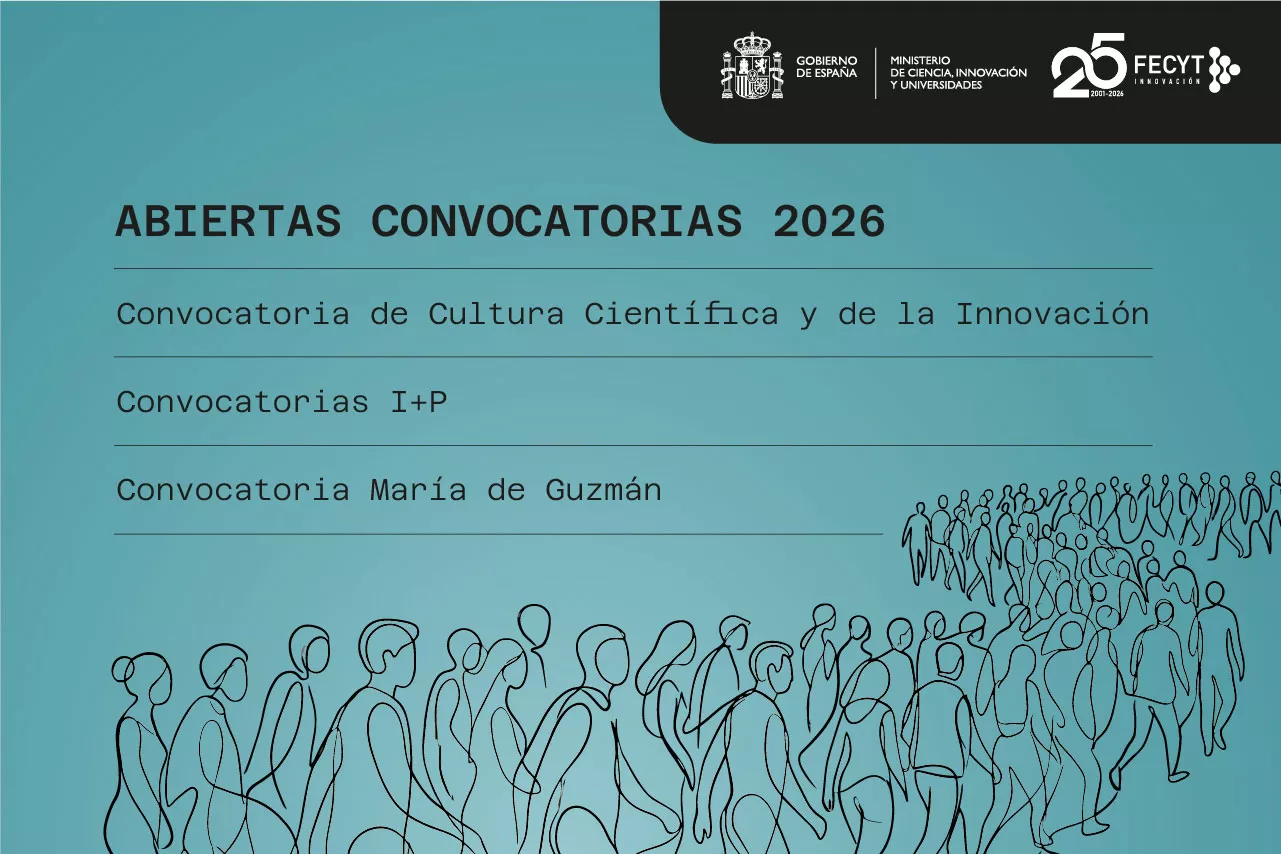 FECYT lanza tres convocatorias con 12,5 millones para acercar la ciencia a la sociedad y conectarla con las políticas públicas