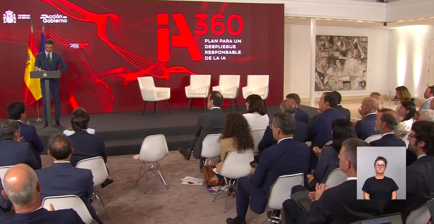 Sánchez presenta el Plan IA360 y convocará a patronal y sindicatos para un «nuevo contrato social» sobre IA